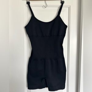 Form Fitting Work Out Romper - Size S - Black